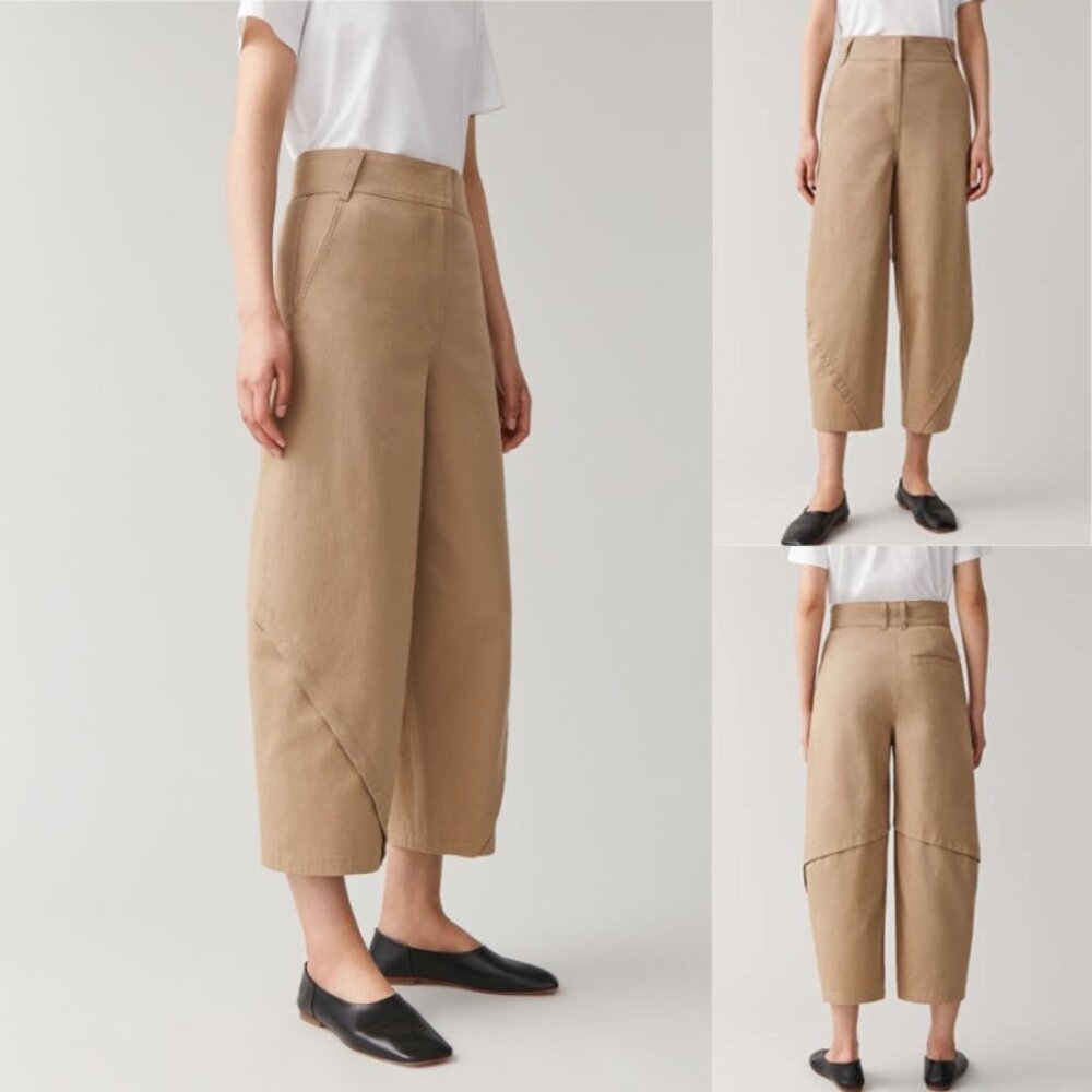 COS Tan Wide Leg Pants